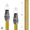 Flextron Gas Line Hose 1/2'' O.D.x24'' Len 1/2" MIP Fittings Yellow Coated Stainless Steel Flexible Connector FTGC-YC38-24A - alternate 4